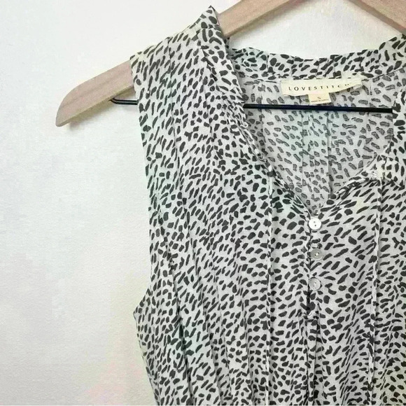 Lovestitch Ruffle Sleeveless Dress Size Small - Picture 4 of 16